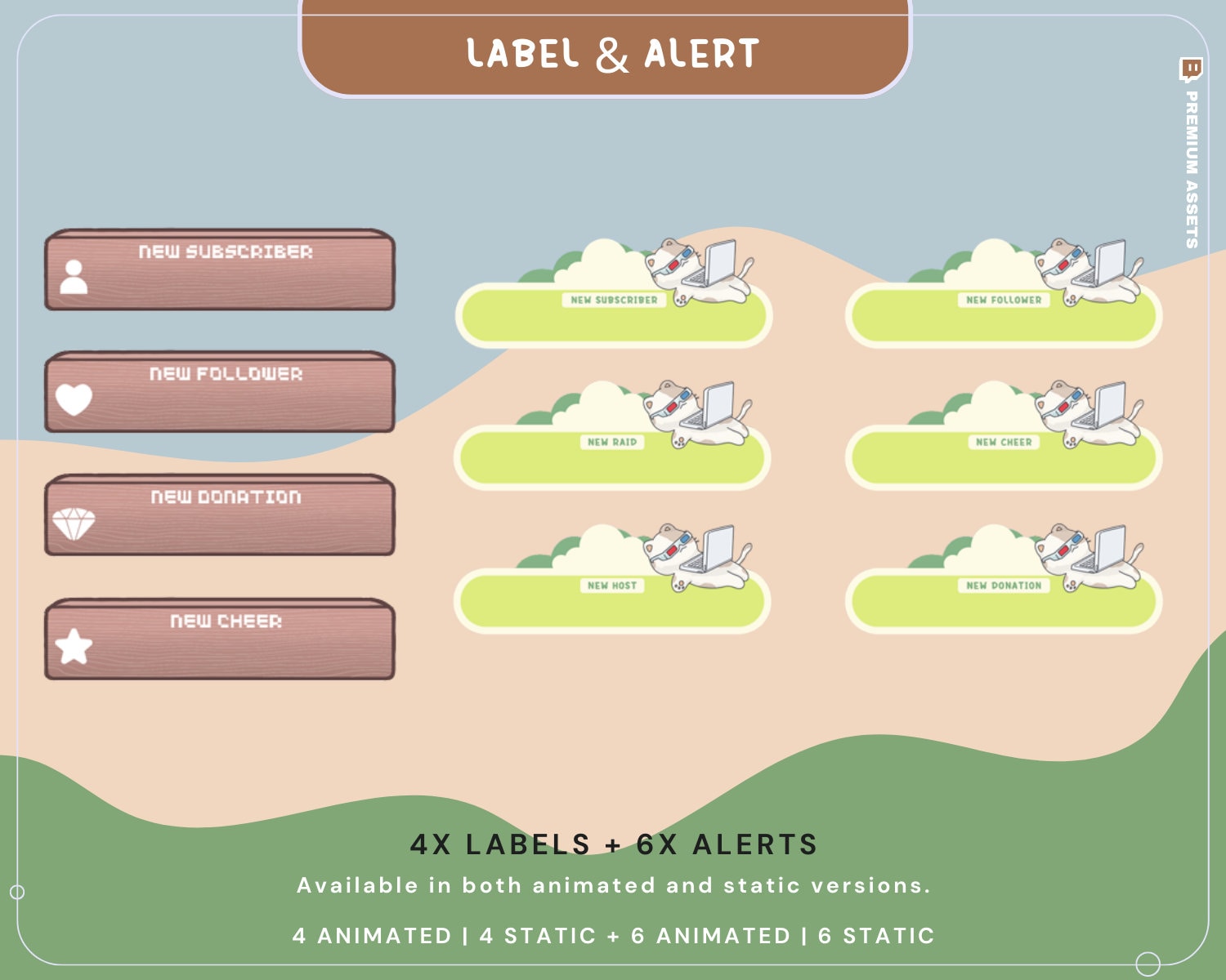 Unwind in style with our Lofi Stream Pack, a cozy overlay bundle designed to infuse your Twitch channel with laid-back vibes and delightful animations, creating a unique and inviting atmosphere for your viewers.