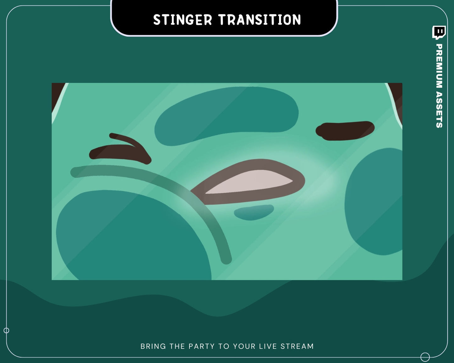 Elevate your gaming content with this charming stinger transition that brings a funny and kawaii vibe to your Twitch stream.