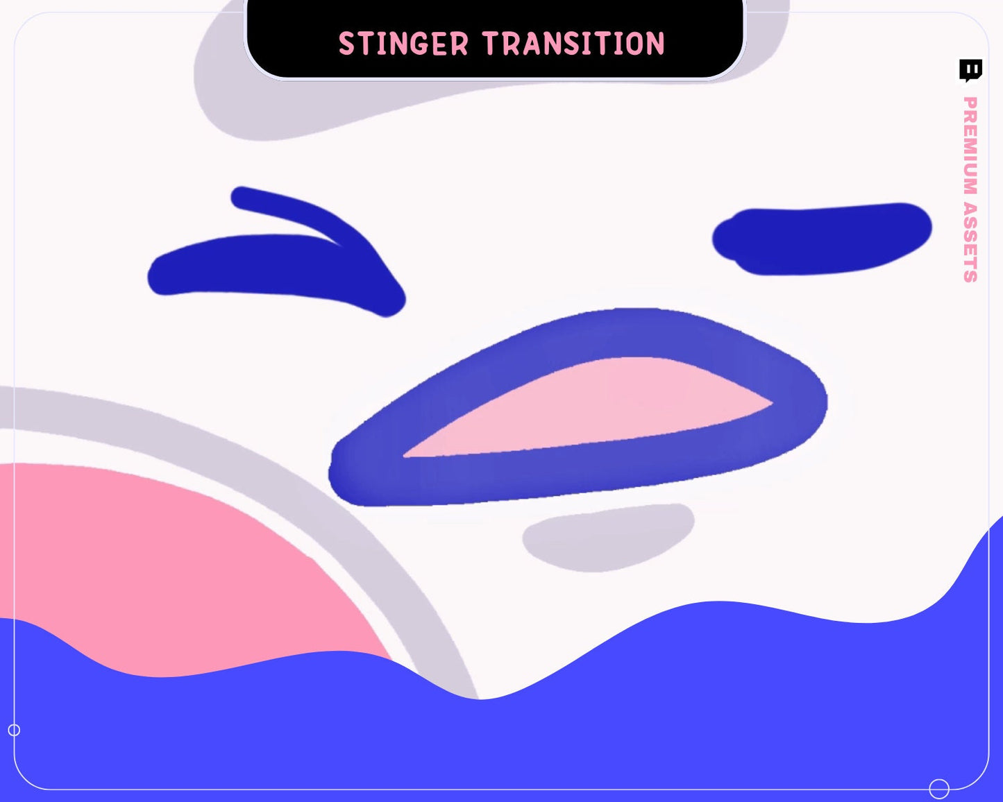 Bunny Twitch Stinger Transition: Animated Stream Overlay (Digital Download)