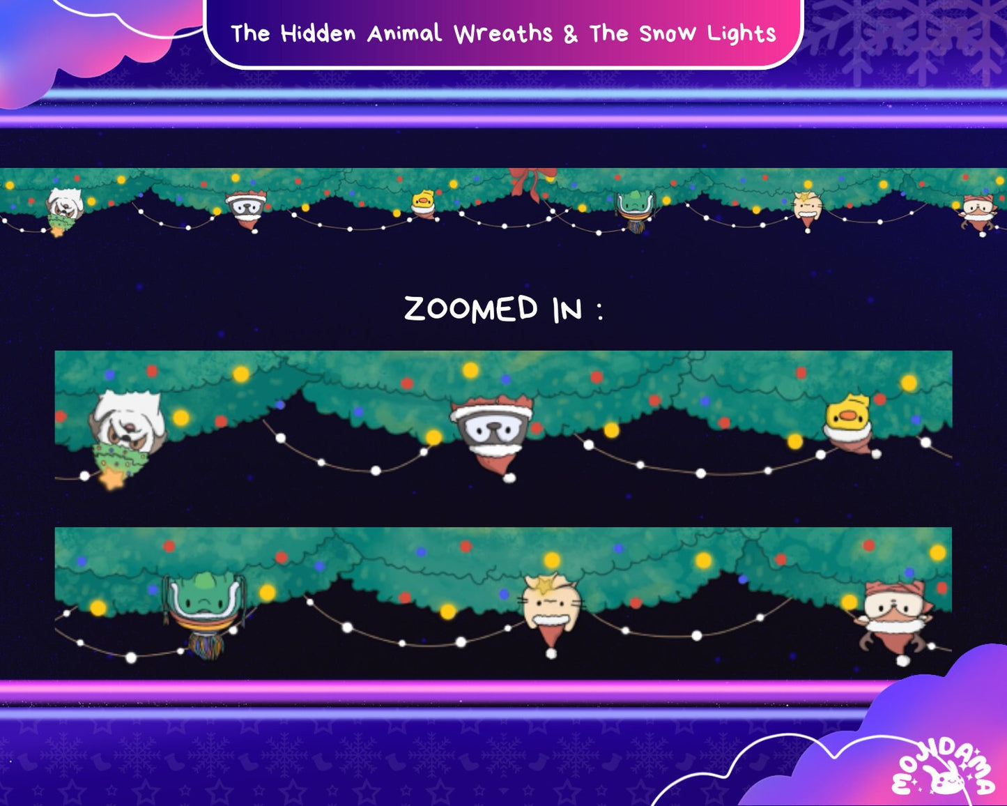 Illuminate your Twitch stream with the vibrant glow of Twitch Christmas Neon Light, adding a neon touch to your holiday theme.