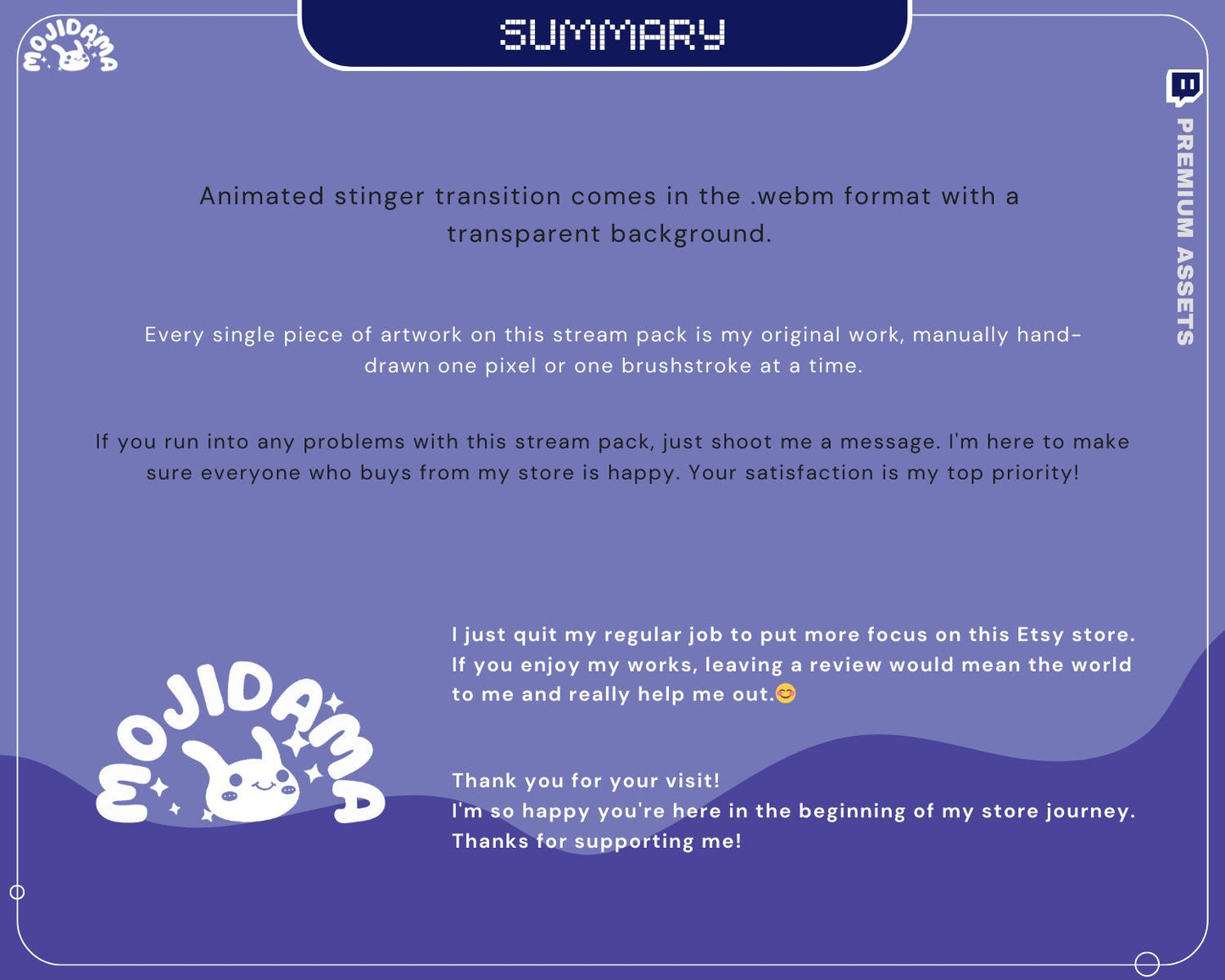 Blue Twitch Stinger Transition Animation Cat Overlay OBS Studio Streamlabs Animated Change Switch Screens Green Scenes Glitch Kick Youtube