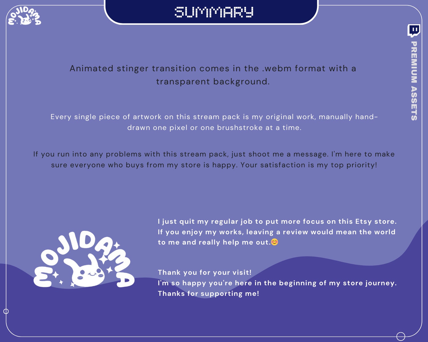 Blue Twitch Stinger Transition Animation Cat Overlay OBS Studio Streamlabs Animated Change Switch Screens Green Scenes Glitch Kick Youtube