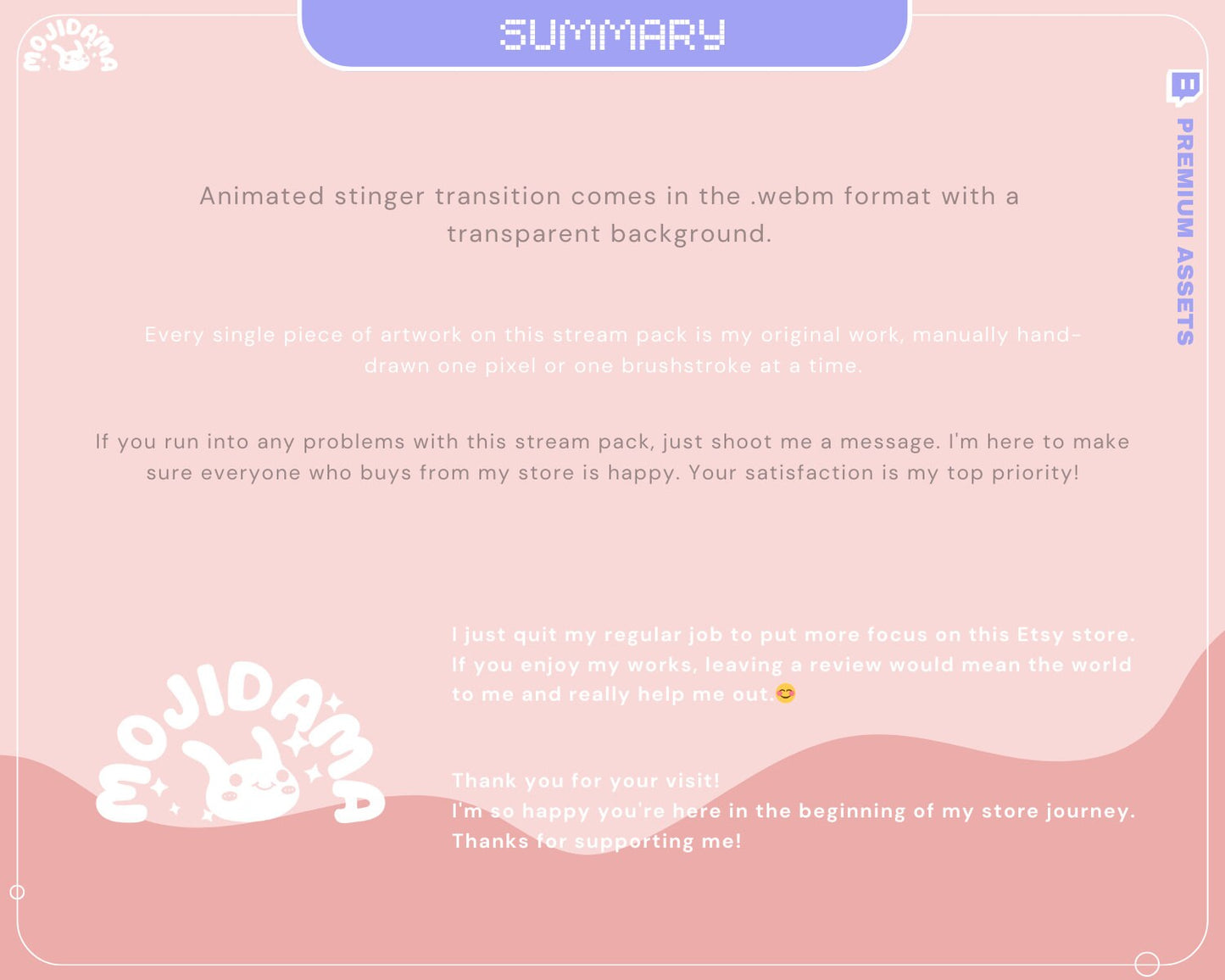Pink Frog Stream Transition: Y2K Lofi Animation (Digital Download)
