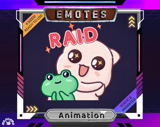 Cat Raid Emotes Twitch Animation Stream Cute Kitty Funny Dancing Animal Animated Emote Funny Streaming Youtube Kick Discord Meme Vtuber