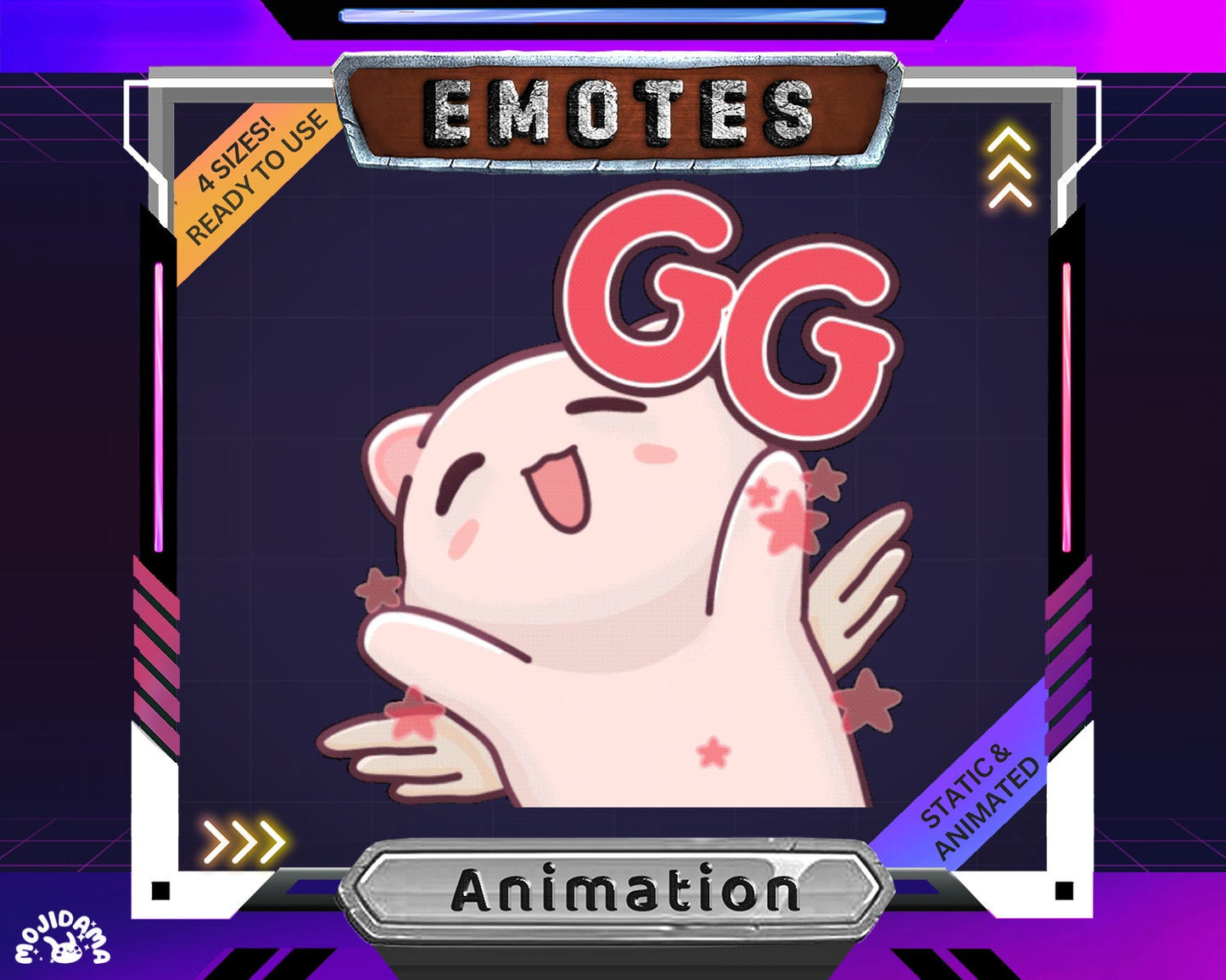 Cat Emotes Twitch Animation GG Stream Cute Kitty Funny Dancing Animal Animated Emote Funny Streaming Youtube Kick Discord Emoji Meme Vtuber
