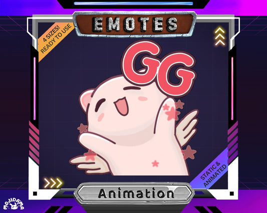 Cat Emotes Twitch Animation GG Stream Cute Kitty Funny Dancing Animal Animated Emote Funny Streaming Youtube Kick Discord Emoji Meme Vtuber