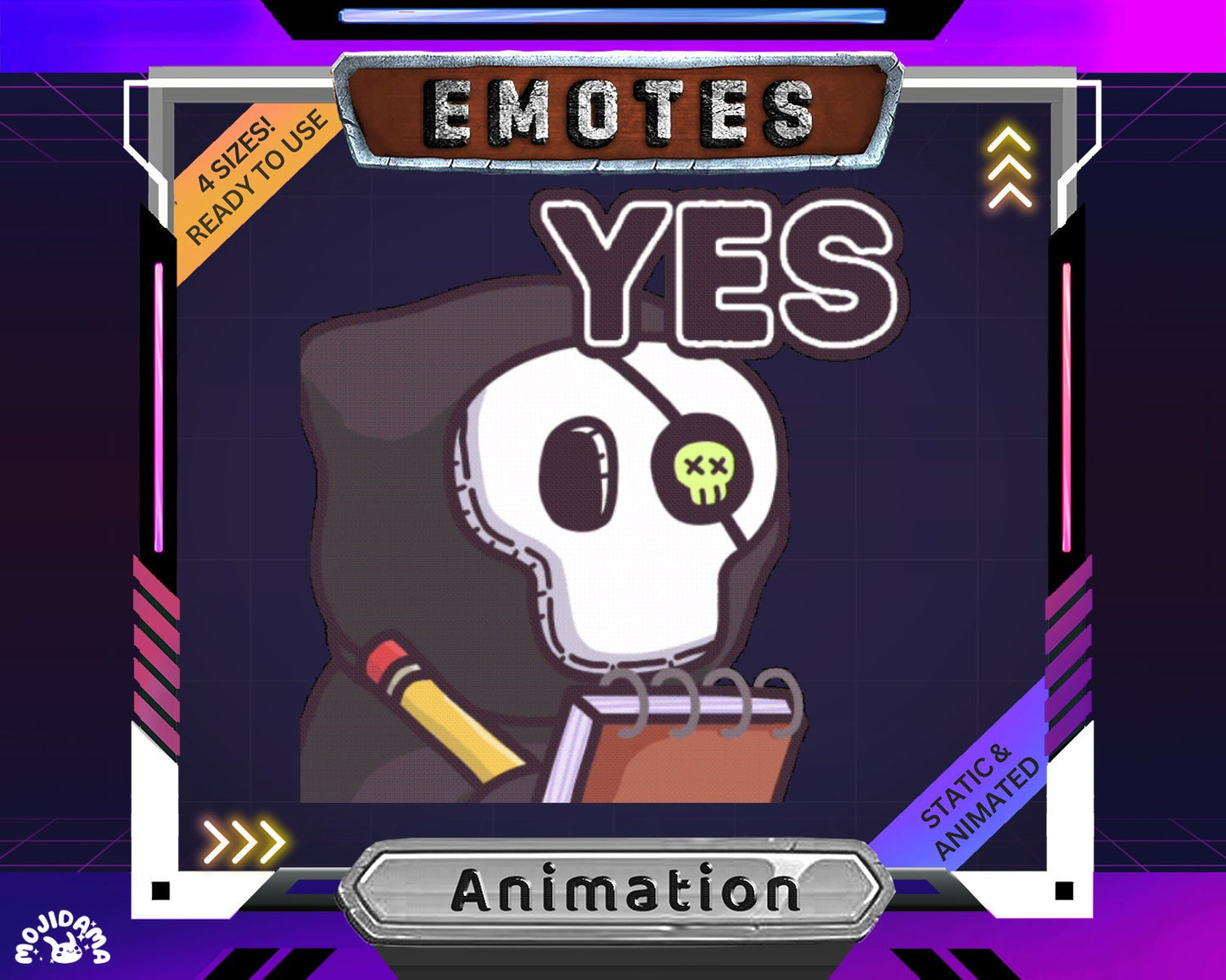 Yes Twitch Emote: Animated Dancing Ghost (Digital Download)
