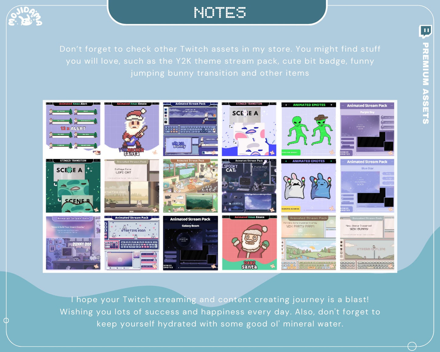 Cute Twitch Panel Frog Lake Sea Ocean Blue Green Aesthetic Panels Lofi Cat Stream Pixel Just Chatting Vtubber Streaming Kick Streamer Retro