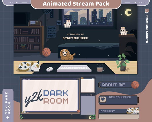 Captivate your viewers with a charming cat stream animation, adding fun to your broadcasts.