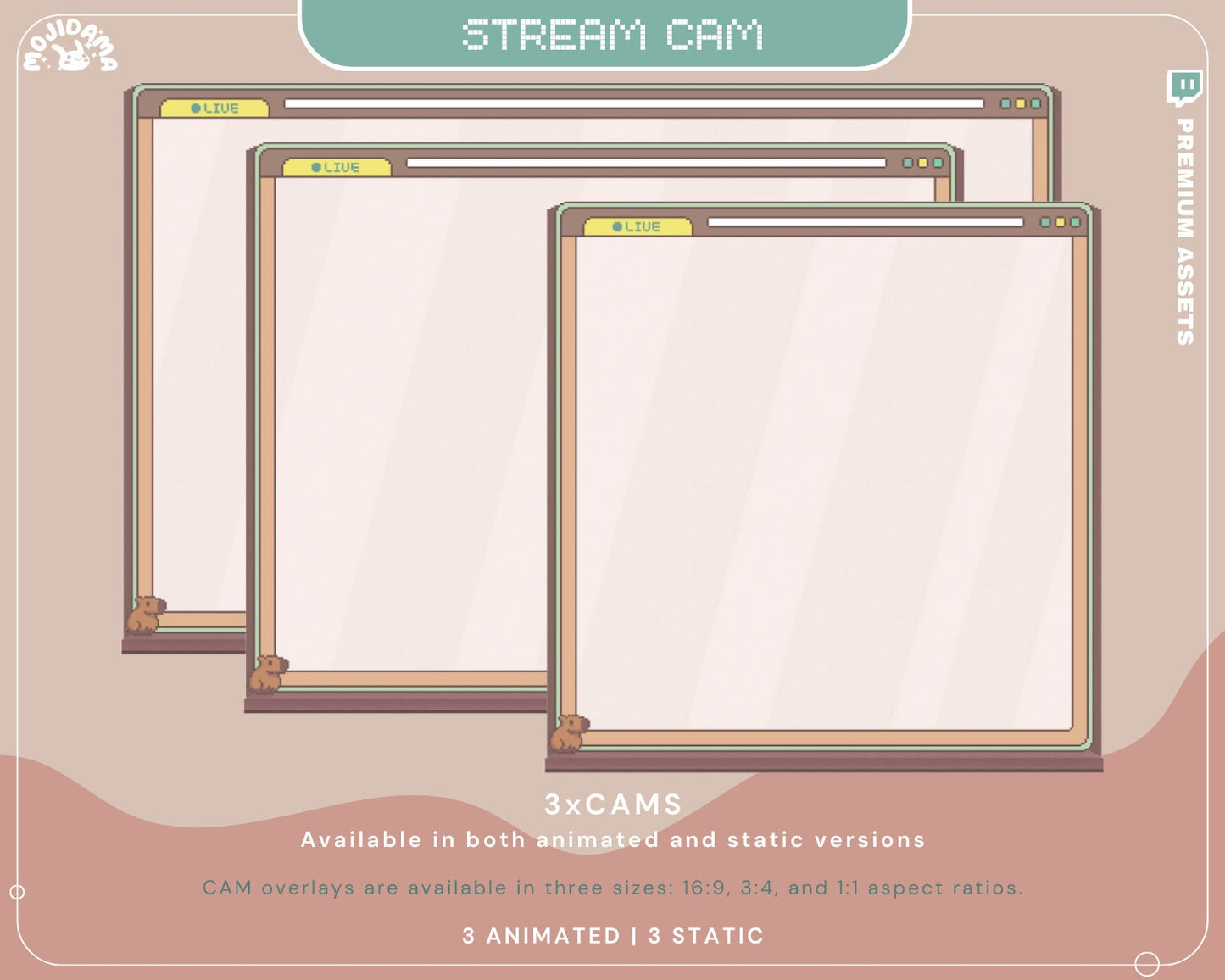 Transform your Streamlabs Studio with our Full Package, which includes everything you need for a cozy vibe.