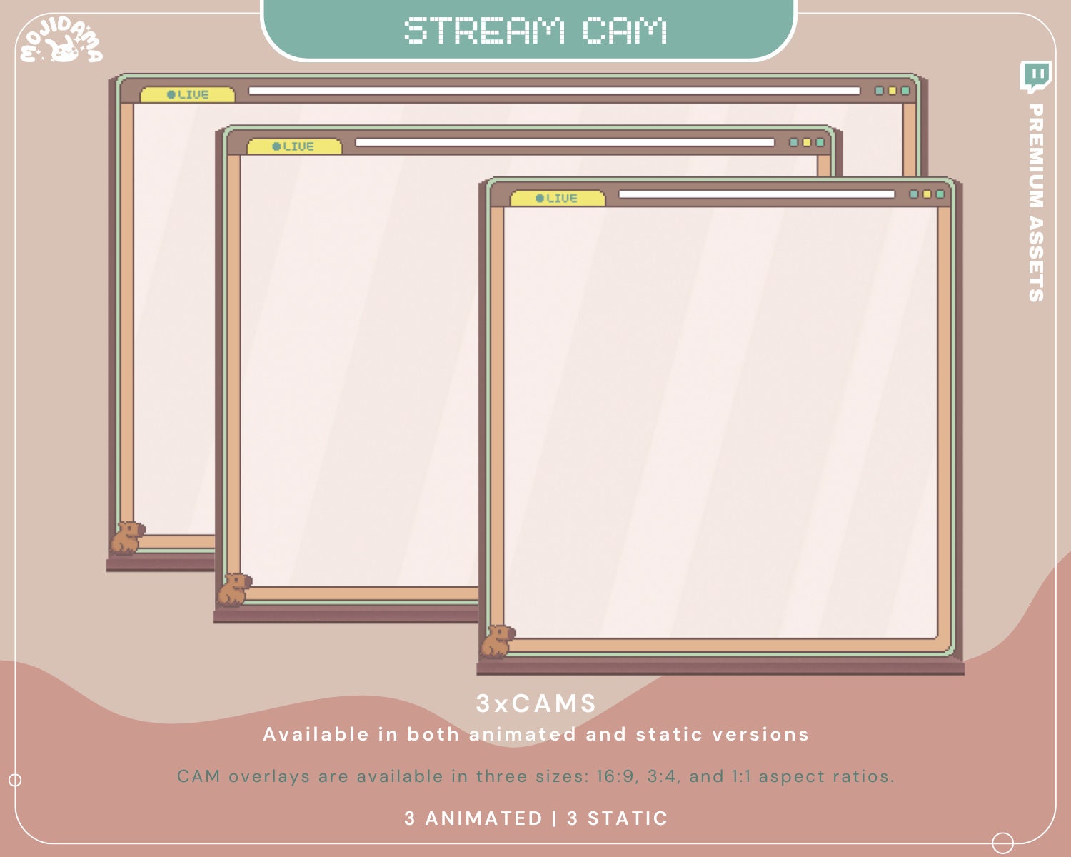 Transform your Streamlabs Studio with our Full Package, which includes everything you need for a cozy vibe.