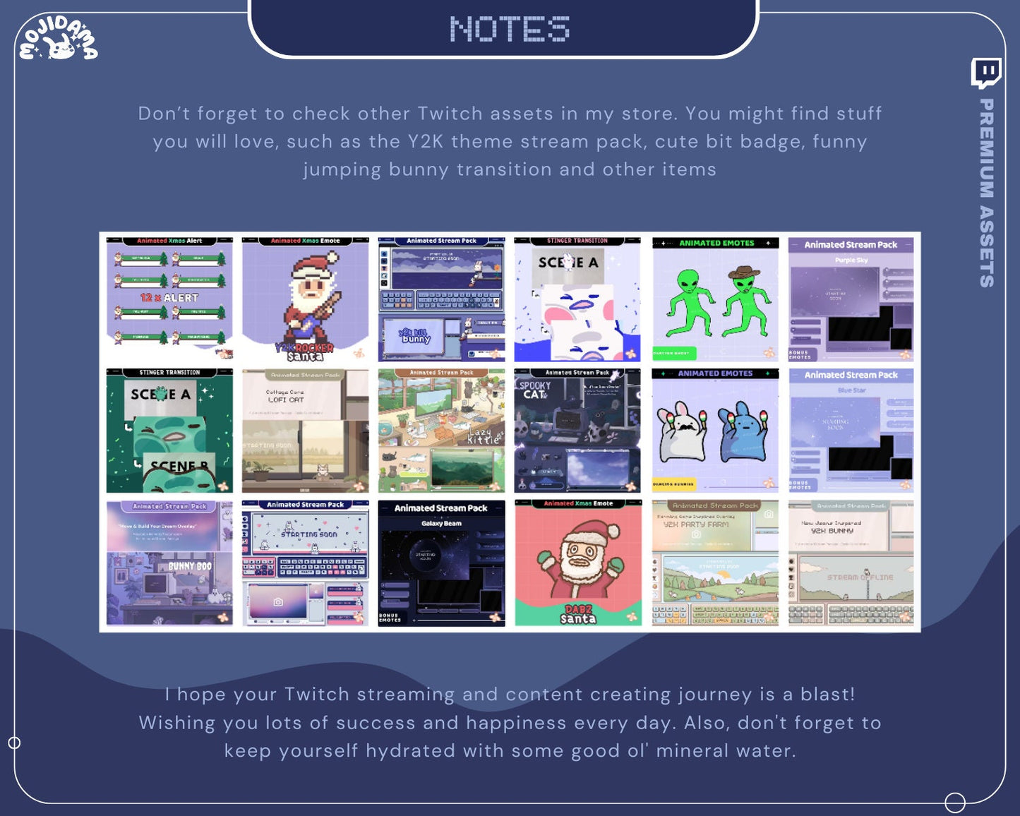 Ghost Twitch Screen Animation Overlay Bunny Frog Bear Lofi Stream Aesthetic Scene Animated Overlay Streamer Just Chatting Vtuber