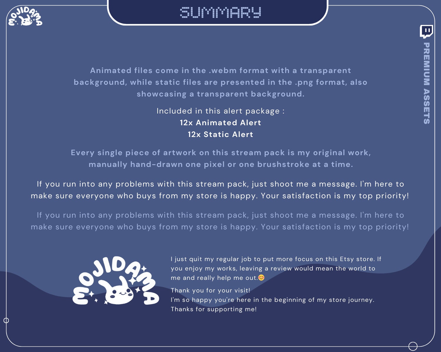 Bunny Twitch Alert Animation: Ghost Halloween Stream Overlay (Digital Download)