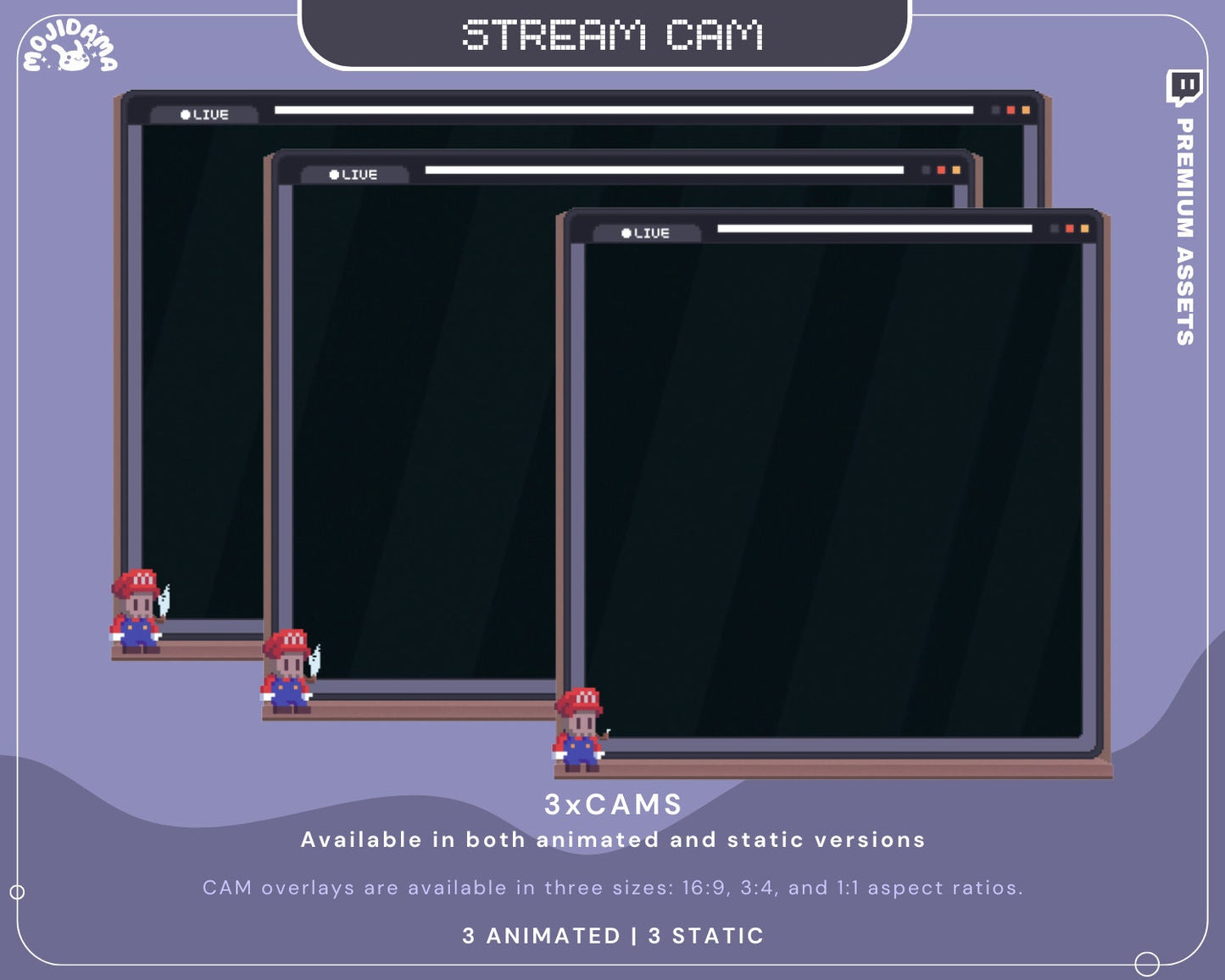 Our Halloween Animation Stream Pack provides a cozy yet spooky atmosphere with skull and ghost overlays.