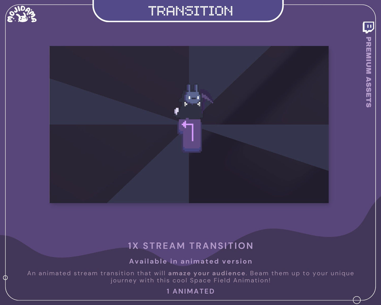 This Full Package includes bunny and ghost animations that are perfect for a dark and cute themed stream.