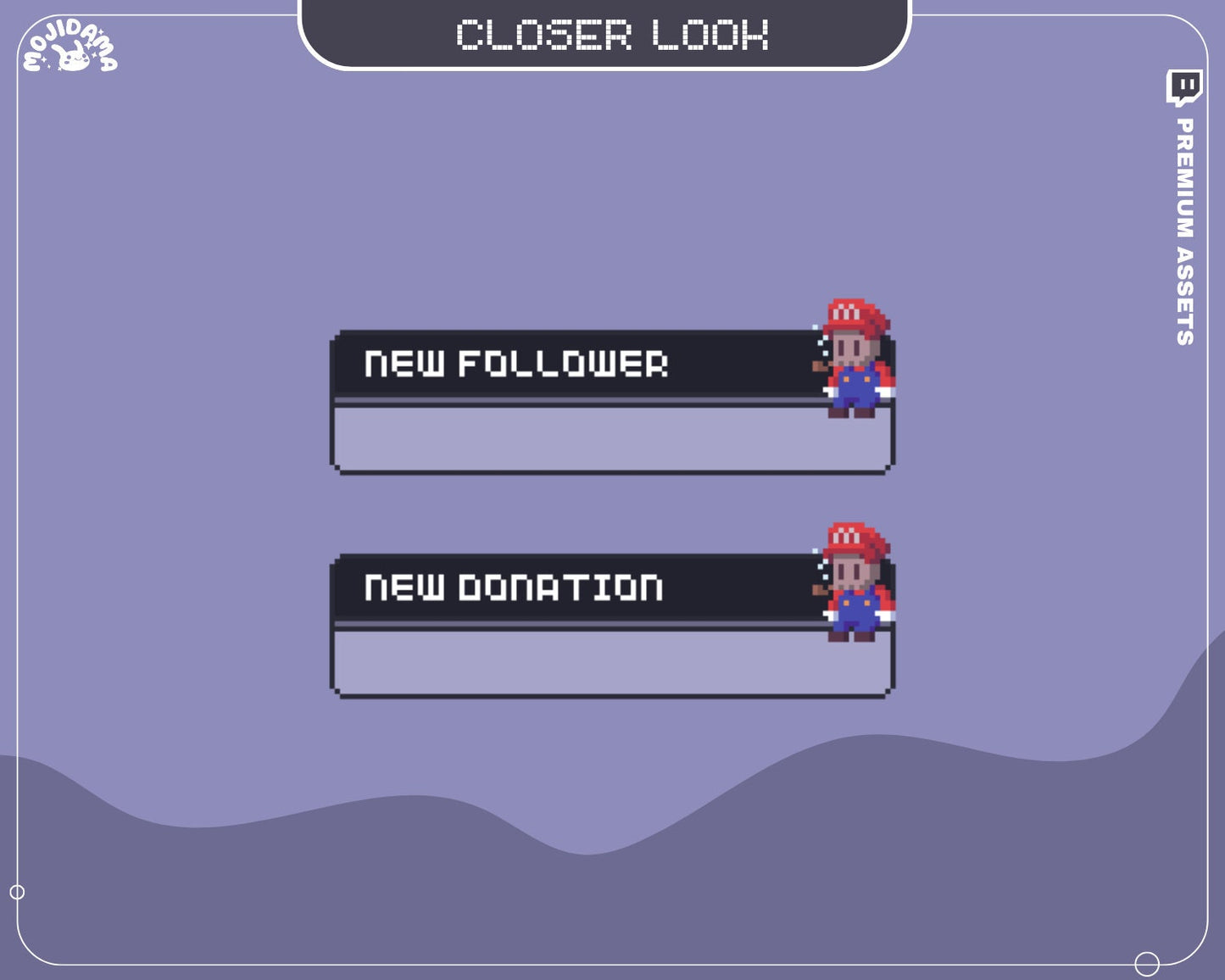 Skull Ghost Twitch Alerts: Lofi Animated Stream Overlay (Digital Download)