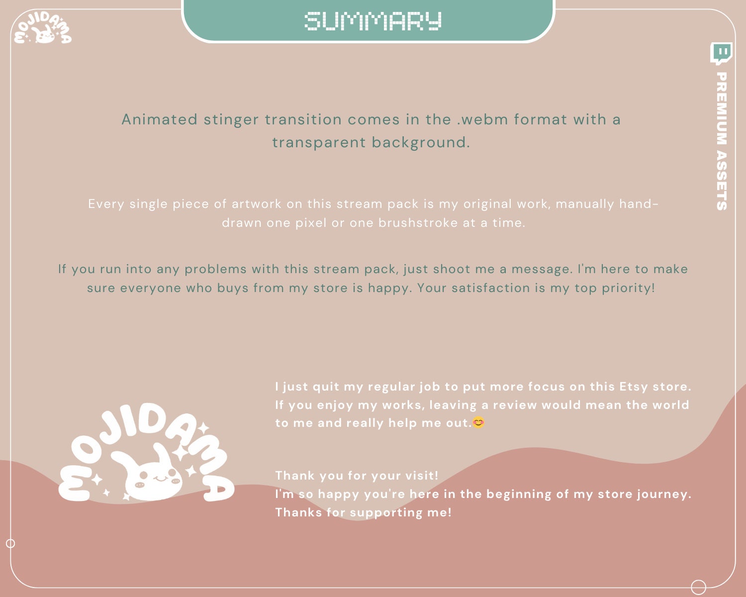Capybara Twitch Stinger Transition: Animated Stream Overlay (Digital Download)