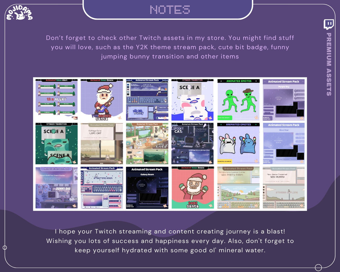 Purple Bunny Stream Panel Purple Ghost Twitch Lofi Aesthetic Funny Cozy Room Panels Overlay Obs Streamlabs Chatting Vtuber Kick Youtube