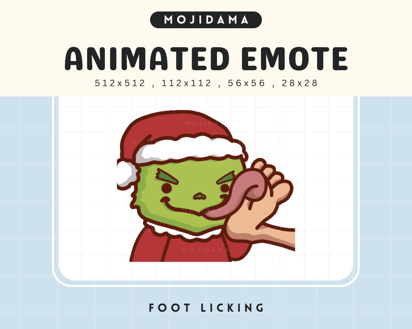 Christmas Grinch Licking Emotes