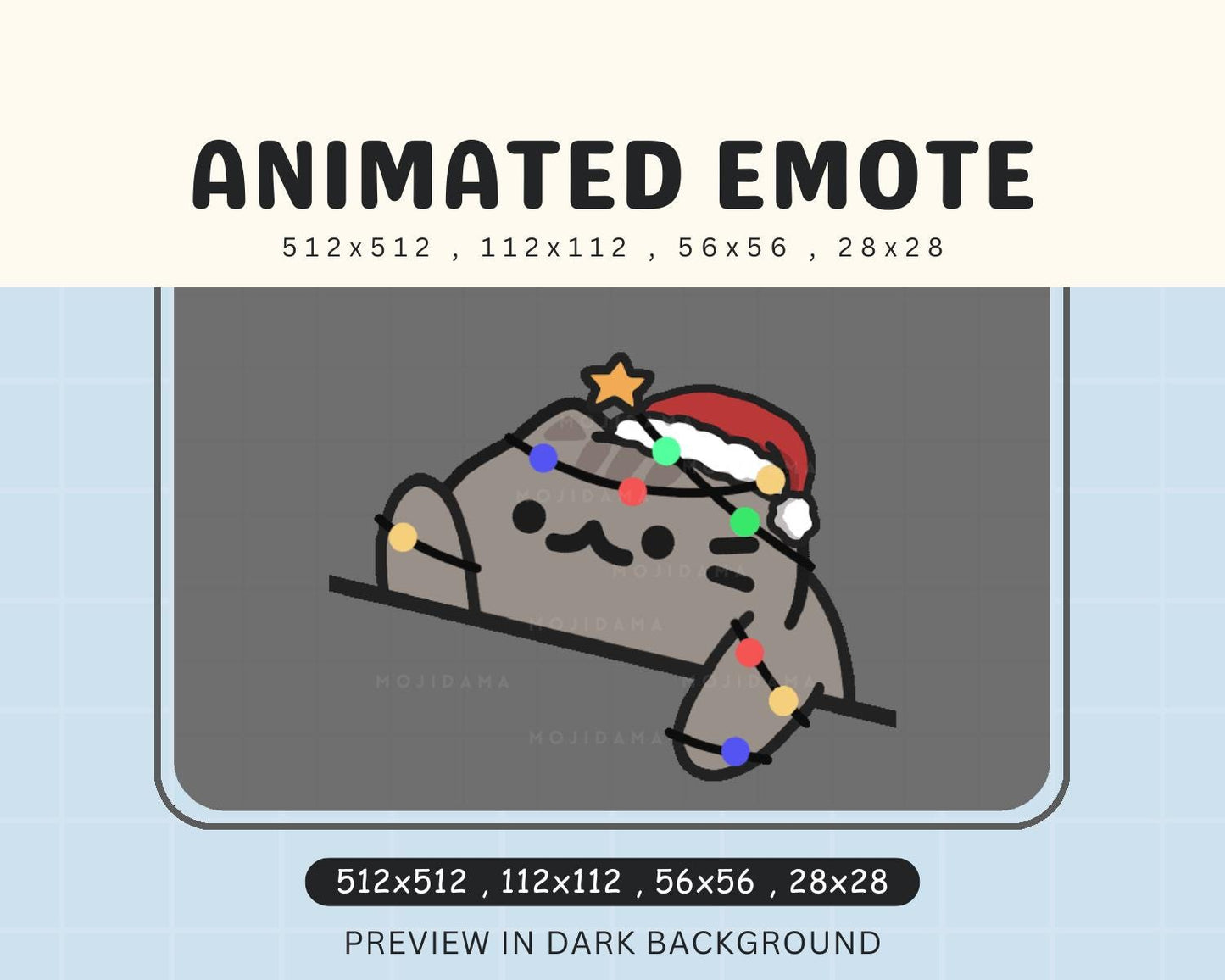 Animated Xmas Kawaii Vtuber Chibi Emote Youtube Discord