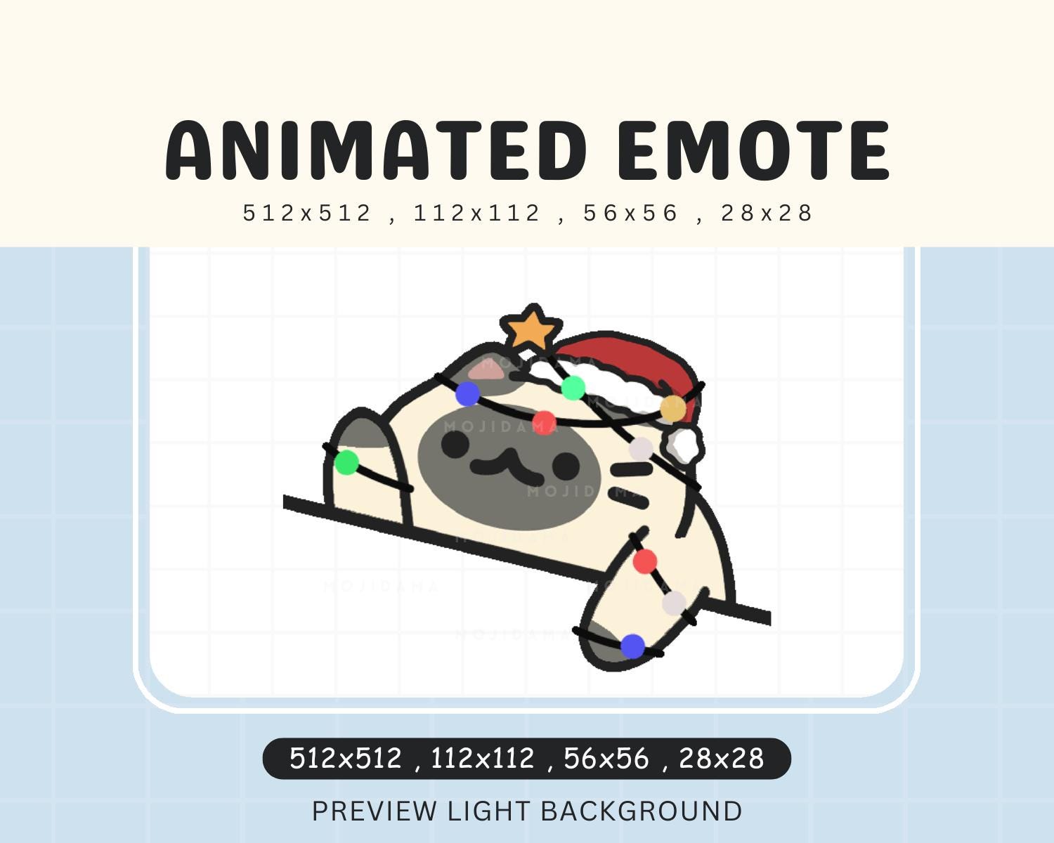 Bongo Kitty Christmas Animated Xmas Kawaii