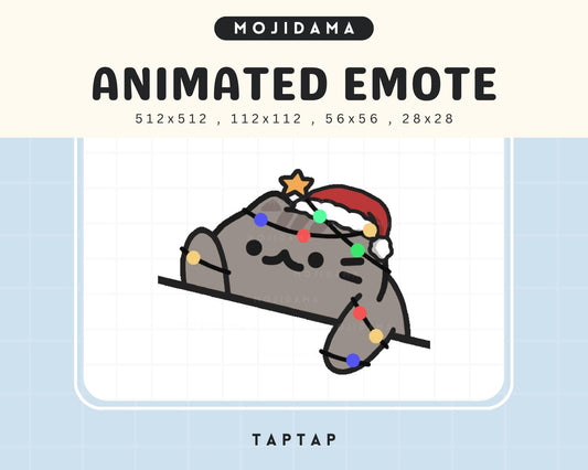 Cat Twitch Emotes Animation Christmas British Shorthair