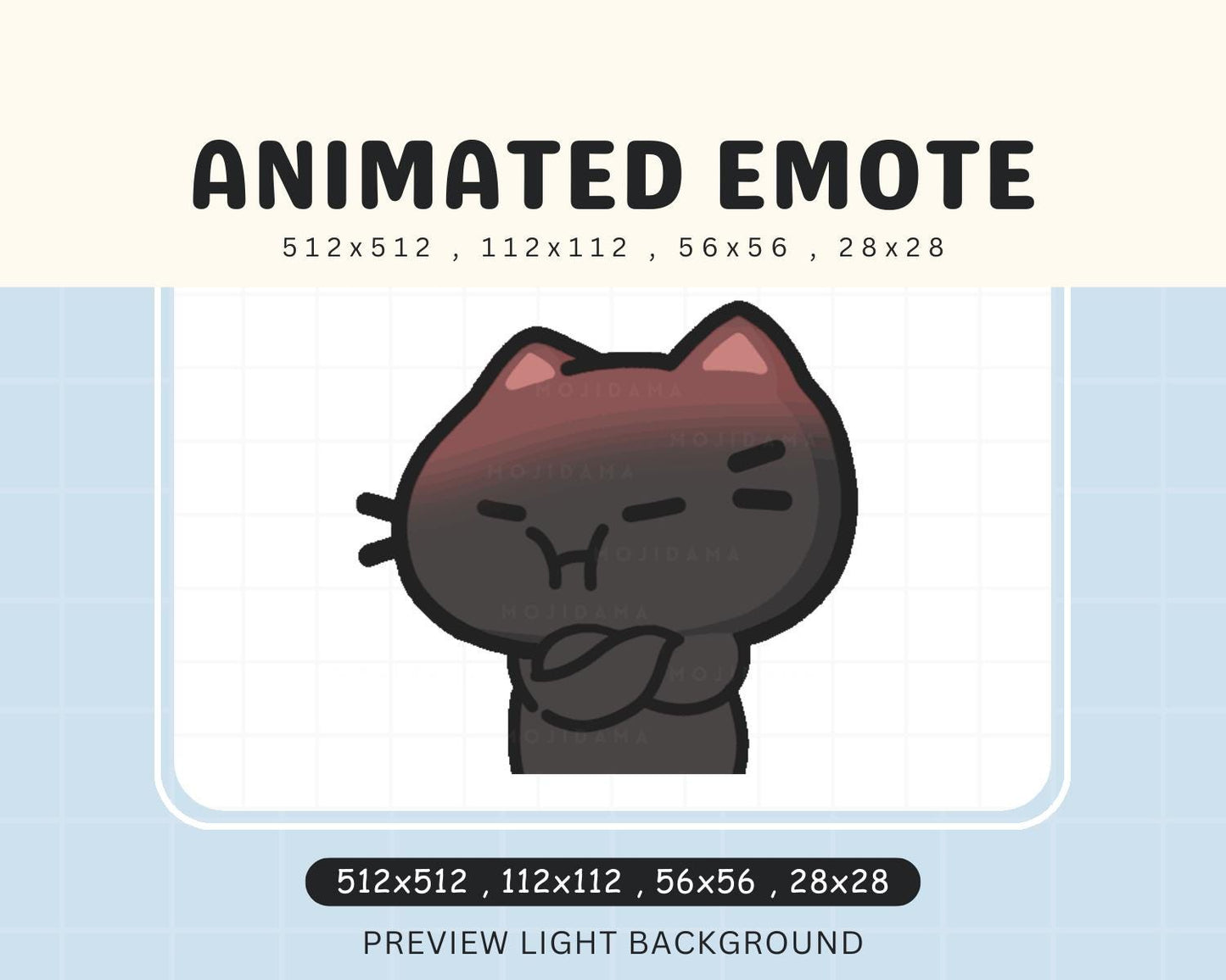 Kitty Angry Chibi Kitten Cute Animated Kawaii Emote