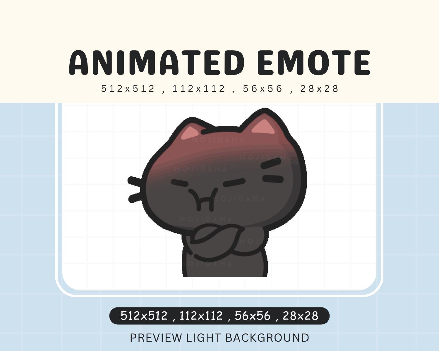 Kitty Angry Chibi Kitten Cute Animated Kawaii Emote