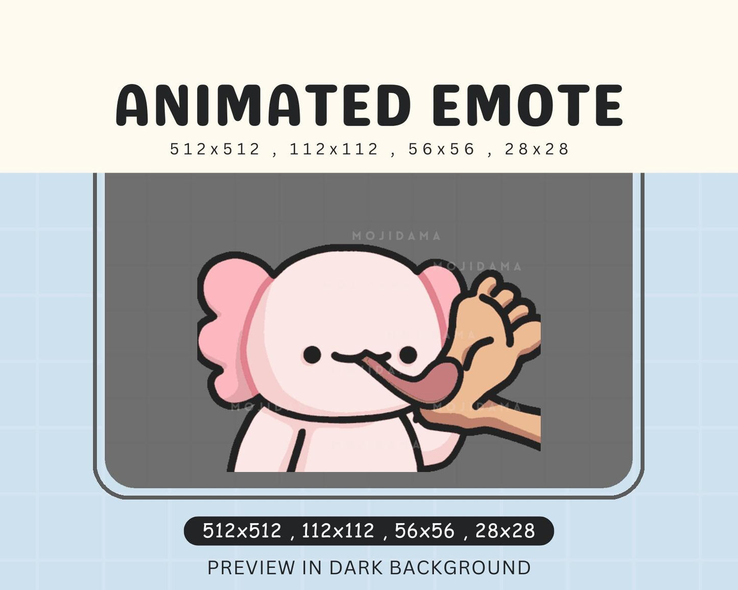 Vtuber Streamer Live Streaming Discord Emot Funny Axoltl stream emotes