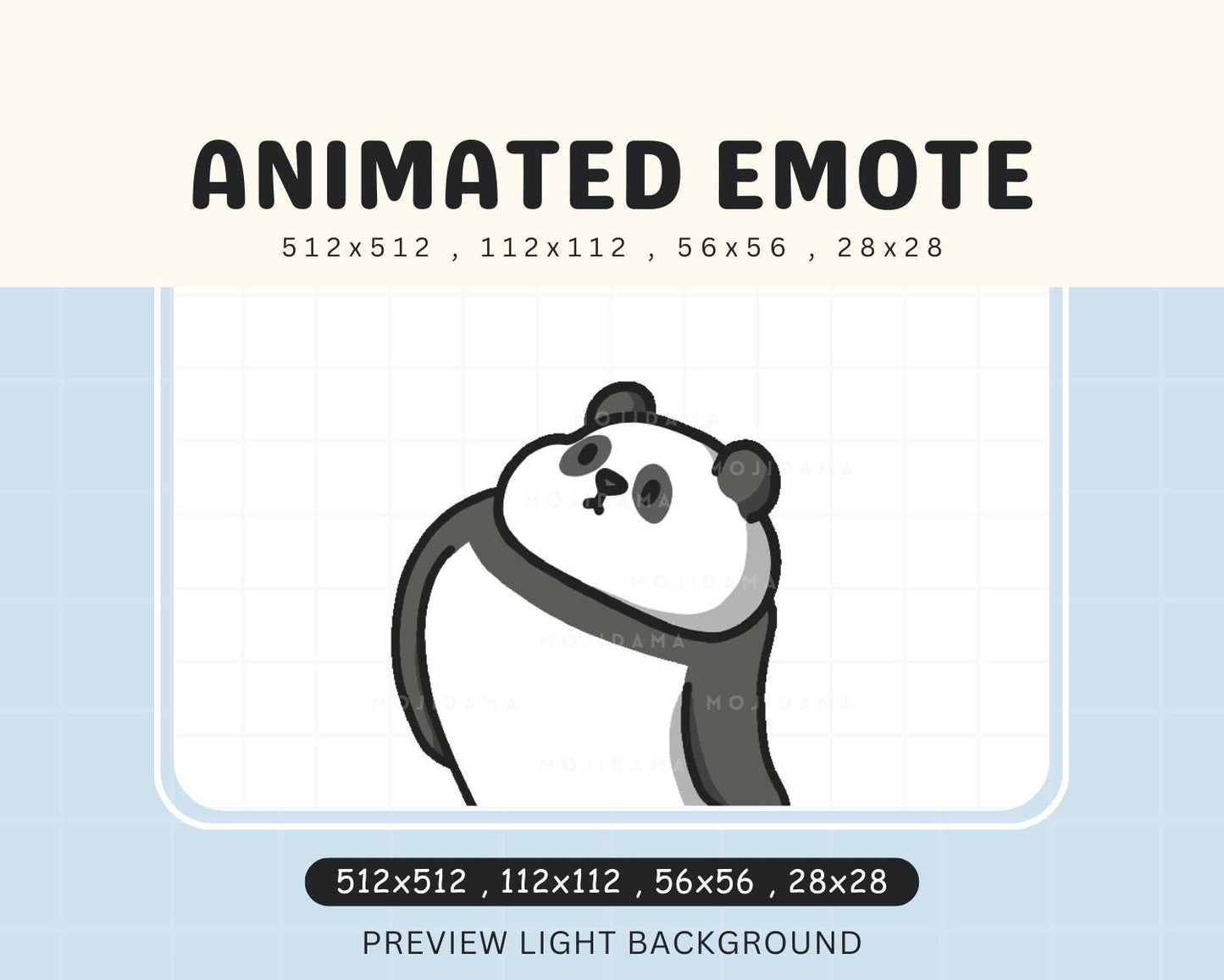 Chibi Animated Emot Kawaii Wiggling Emote