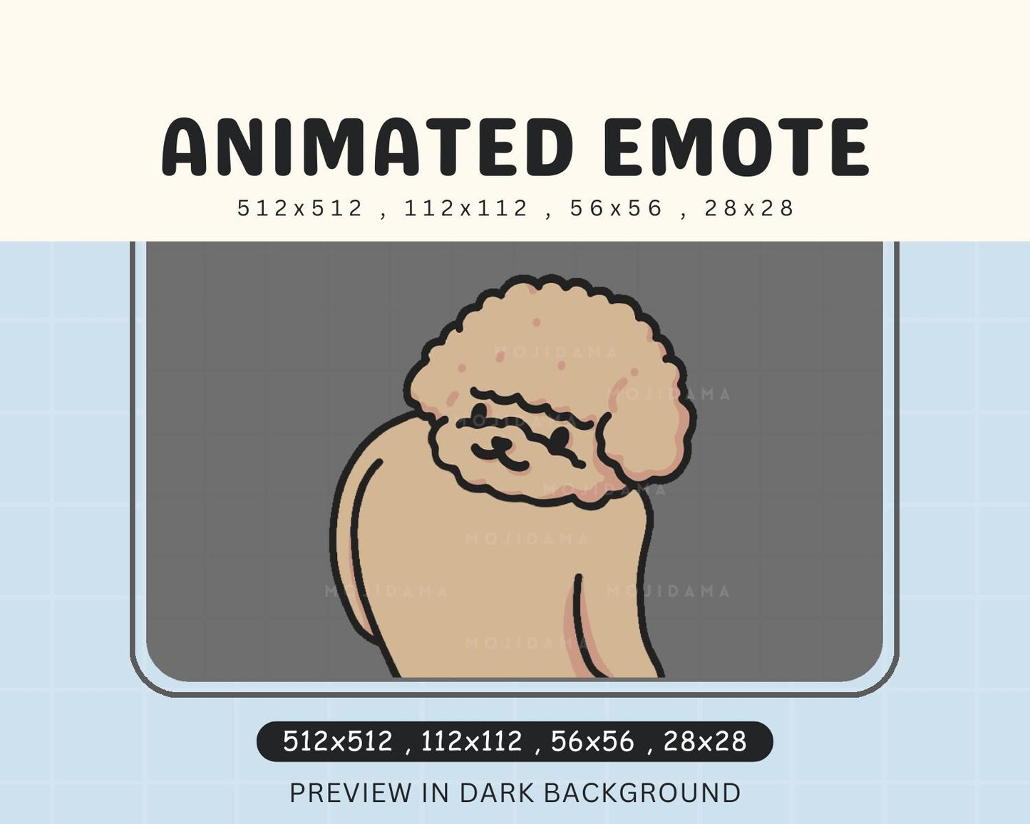 Vtuber Streamer Live Streaming Discord Funny Poodle Emot