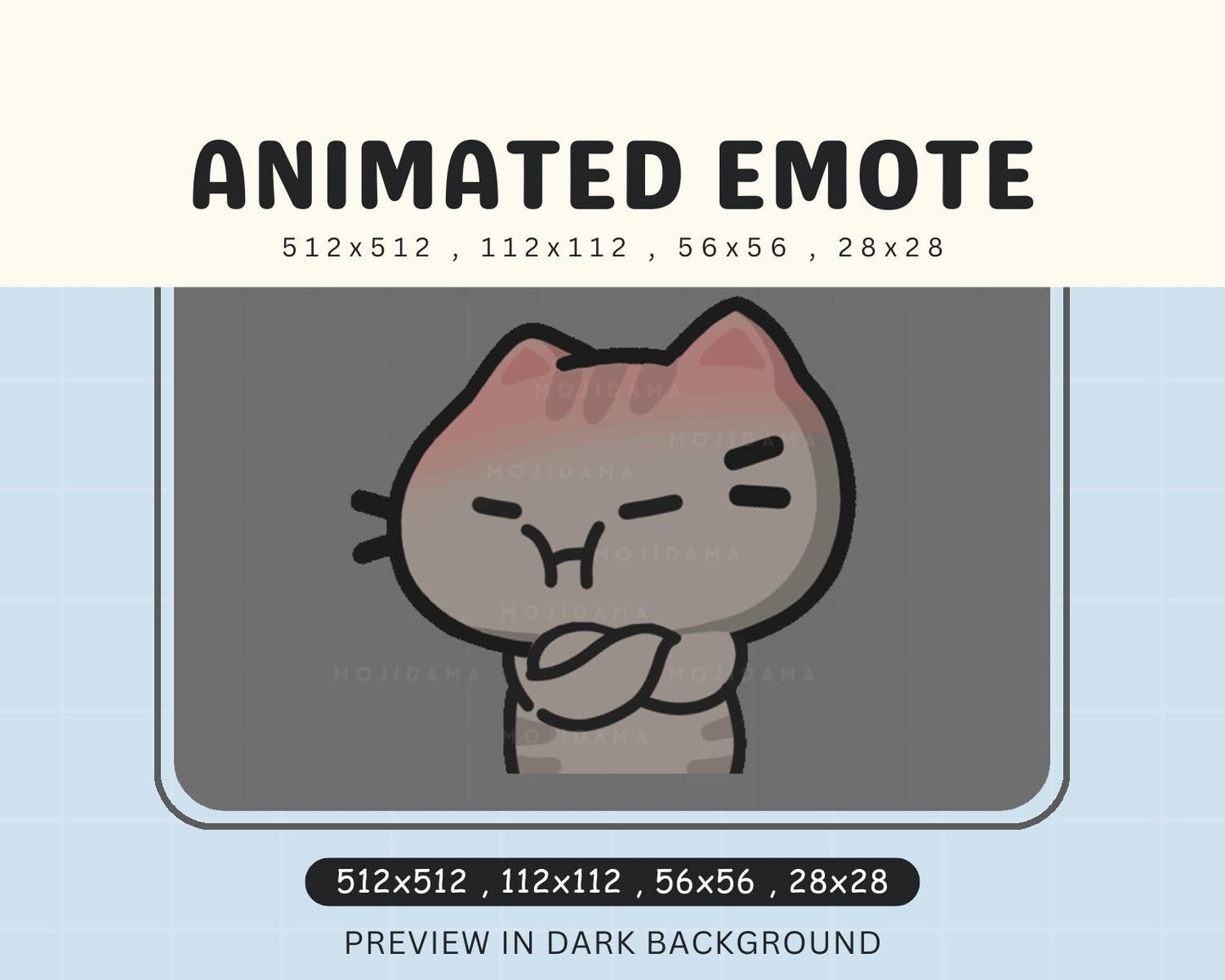 Kawaii Emote Vtuber Streamer Live Streaming Youtube Discord