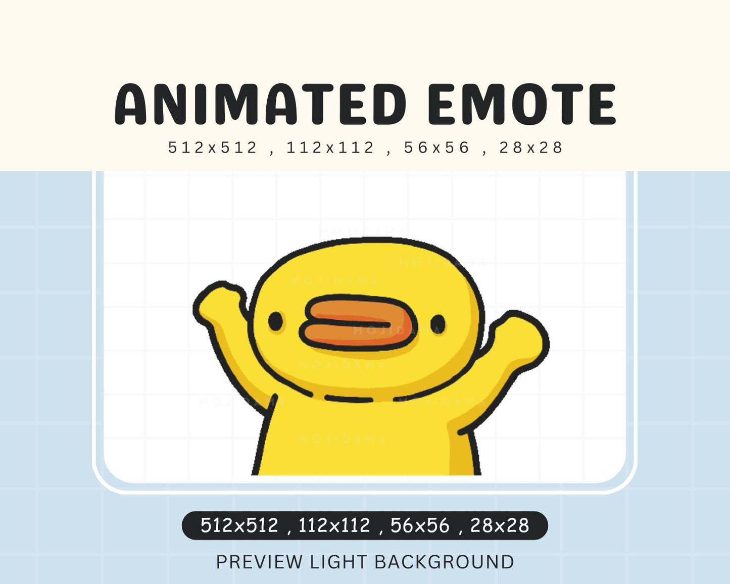 Cute Chibi Emot Animated Ducks Kawaii Emote