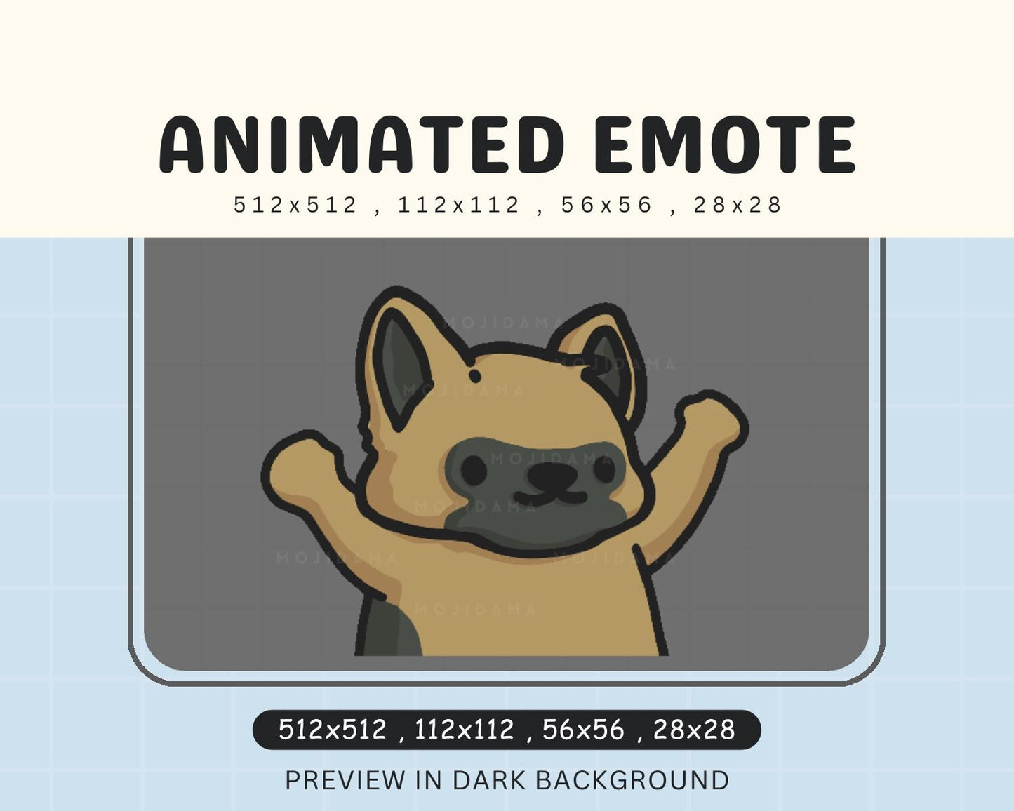 Shepherd Animation Cute Chibi Animated Kawaii Emote Vtuber Emot