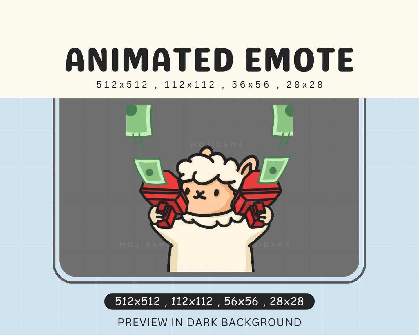Emote Vtuber Streamer Live Streaming Discord Funny Emot Stream Alpaca