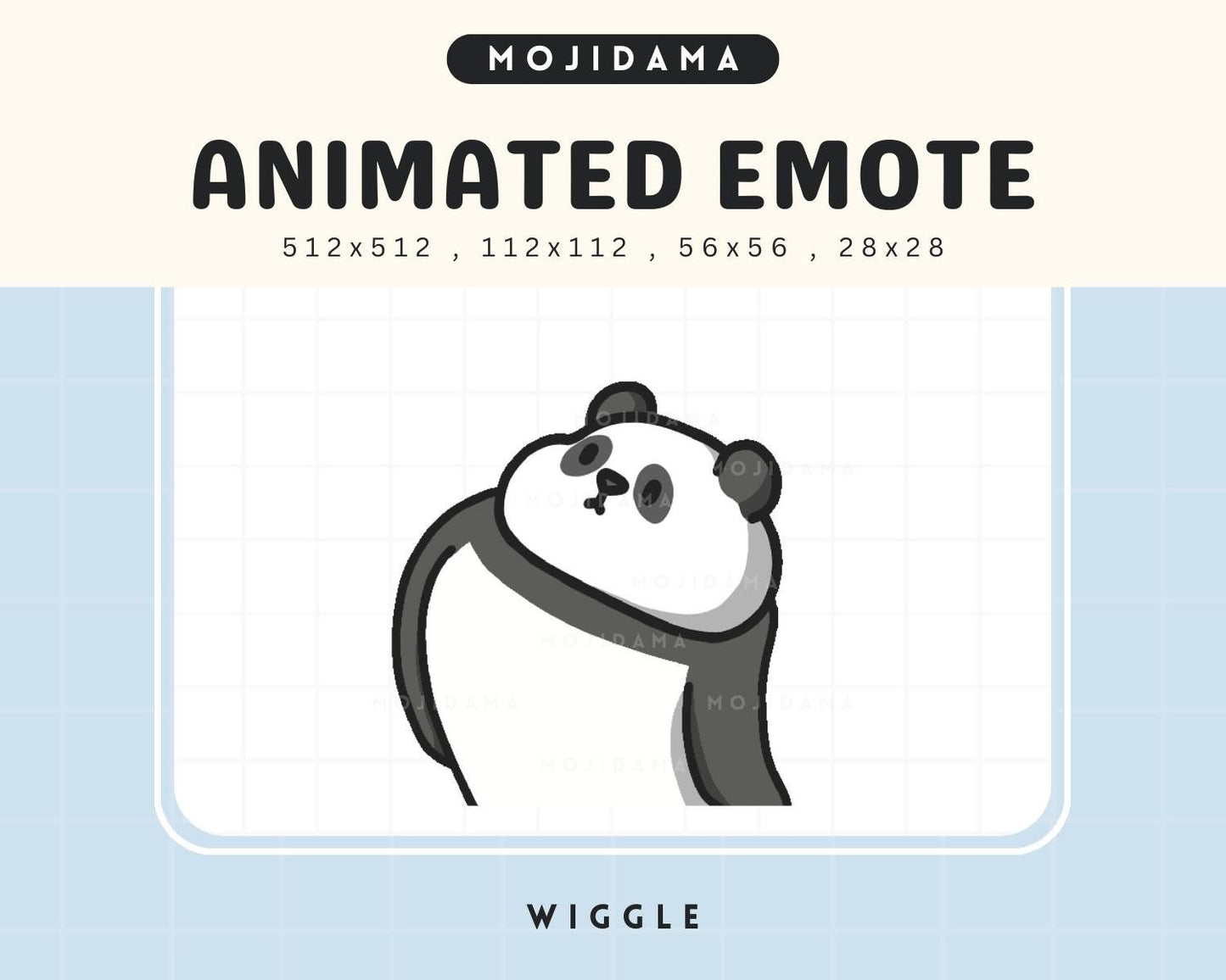 Panda Twitch Emotes Animation Wiggle Cute