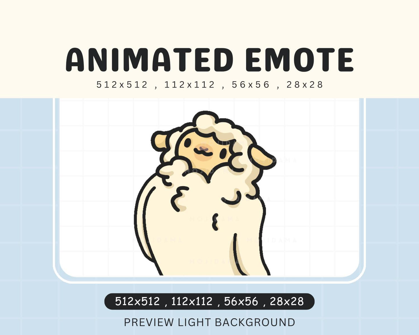 Sheep Twitch Emotes Animation Wiggle