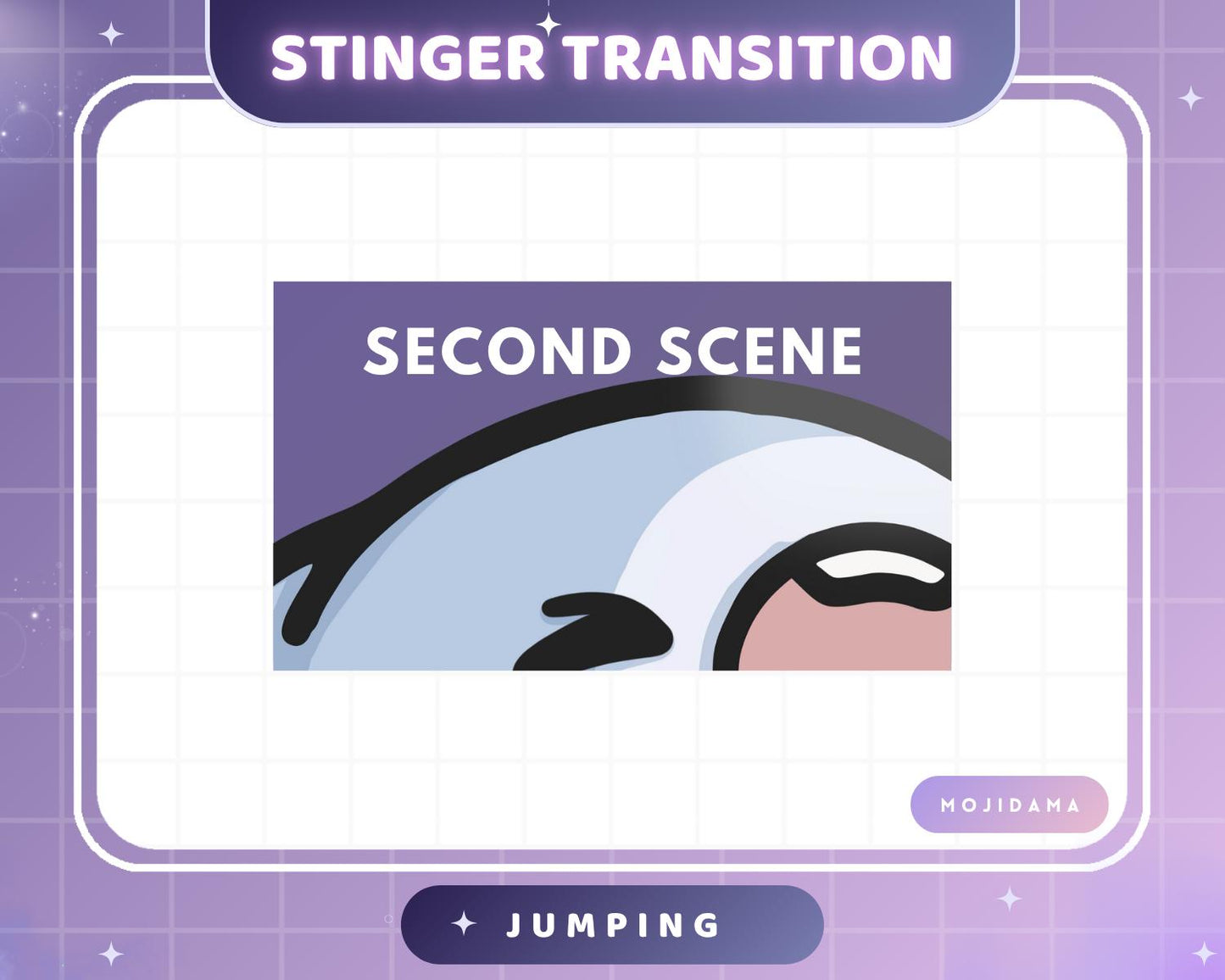 Shark Jumping Twitch Transition Stinger Obs Streamlabs Cute Animation Gaming Switch Change Scenes Screen Funny Kawaii Vtuber Kick Youtube