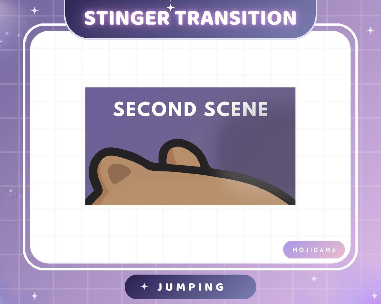 Capybara Jumping Twitch Transition Stinger Obs Streamlabs Cute Jump Animation Gaming Switch Change Scene Screen Funny Vtuber Kick Youtube