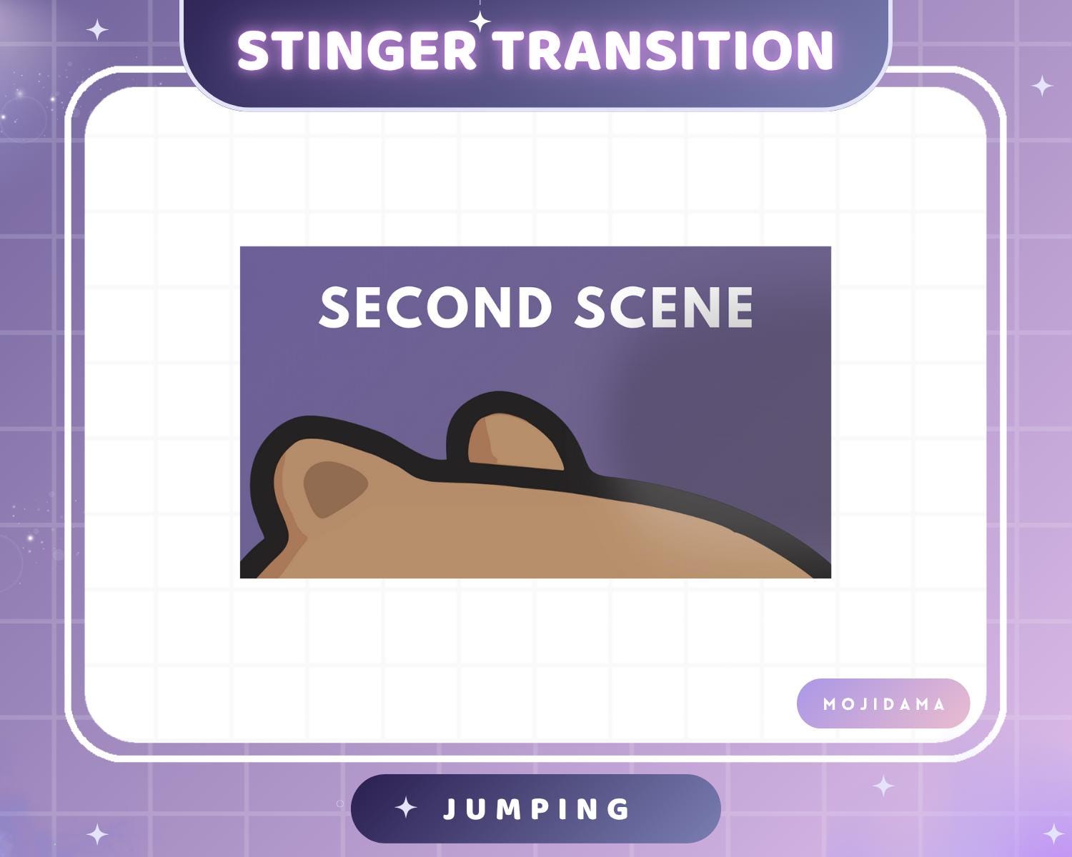 Capybara Jumping Twitch Transition Stinger Obs Streamlabs Cute Jump Animation Gaming Switch Change Scene Screen Funny Vtuber Kick Youtube