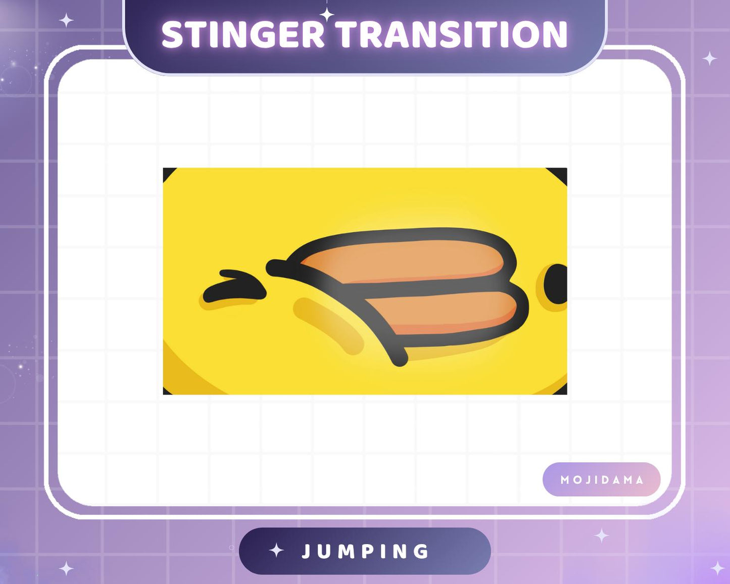 Duck Jumping Twitch Transition Stinger Obs Streamlabs Cute Jump Animation Gaming Switch Change Scene Screen Funny Kawaii Vtuber Kick Youtube