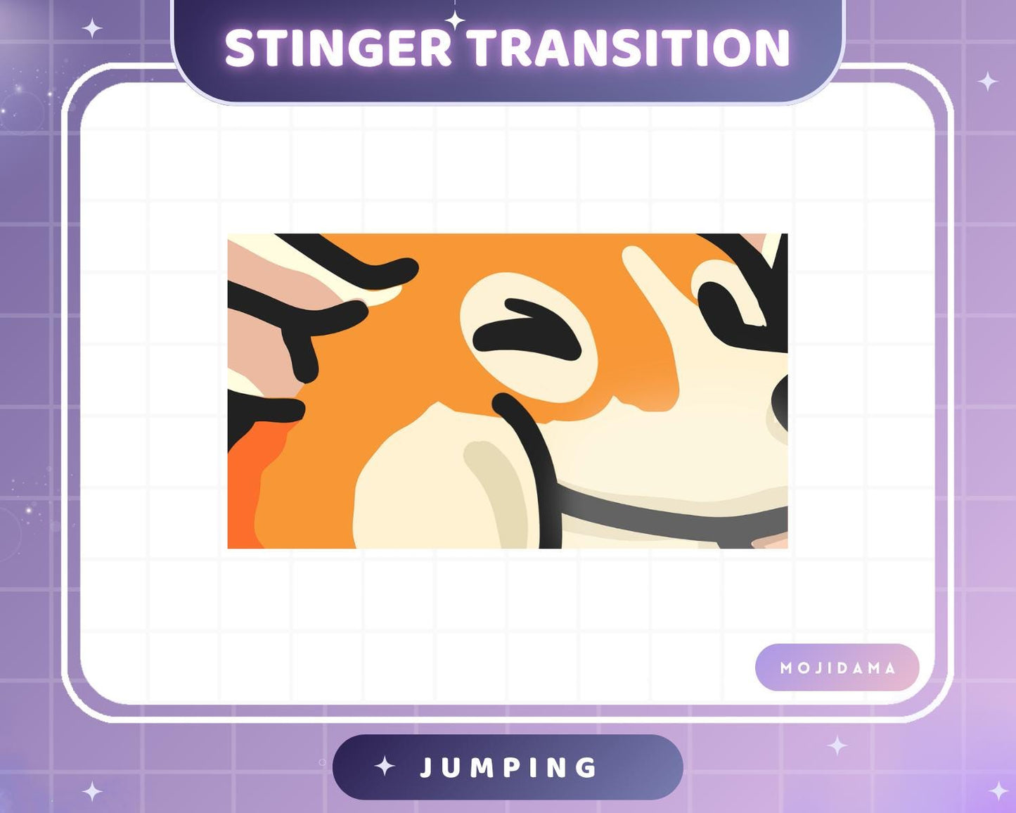 Corgi Dog Twitch Transition Jumping Stinger Obs Streamlabs Cute Jump Animation Gaming Switch Change Scene Screen Funny Vtuber Kick Youtube