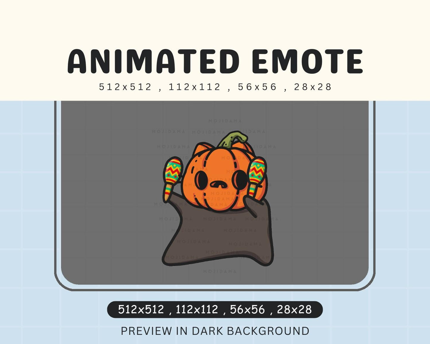 Pumpkin Cat Halloween Dancing Emotes Twitch Animated Spooky Ghost Scary Rave Dance Excited Emote Vtuber Live Stream Gaming Discord Youtube