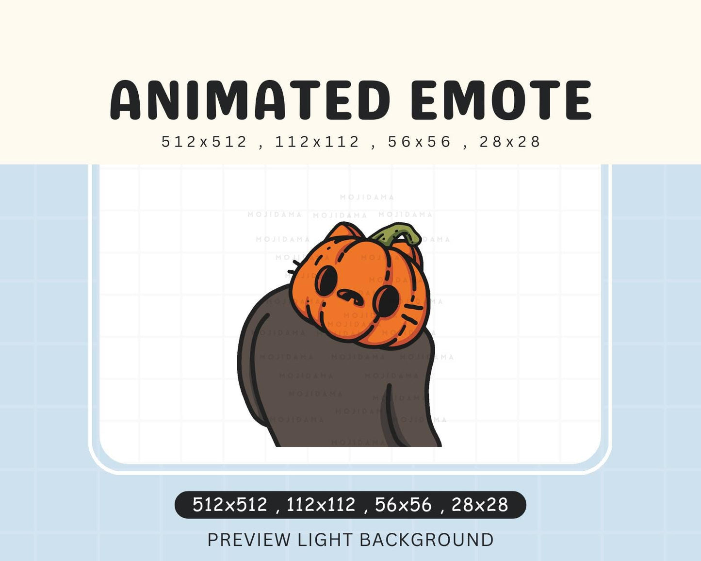 Wiggle Emotes Cat Halloween Pumpkin Twitch Spooky Ghost Scary Animation Animated Stream Dance Emote Vtuber Live Discord Gaming OBS Live Emot