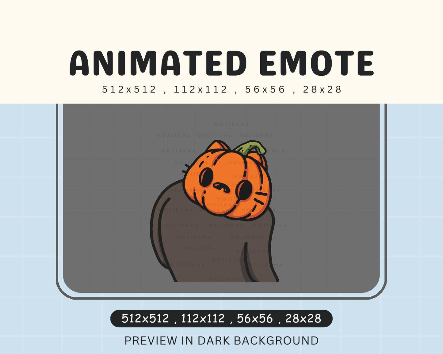 Wiggle Emotes Cat Halloween Pumpkin Twitch Spooky Ghost Scary Animation Animated Stream Dance Emote Vtuber Live Discord Gaming OBS Live Emot