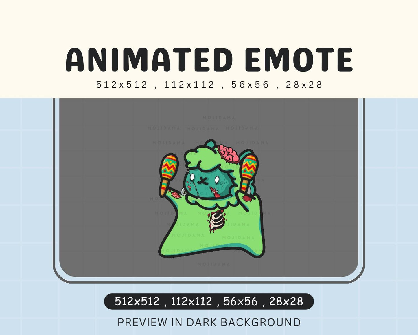 Alpaca Dancing Emotes Twitch: Cute Animal Animated Vtuber Streamer Emote