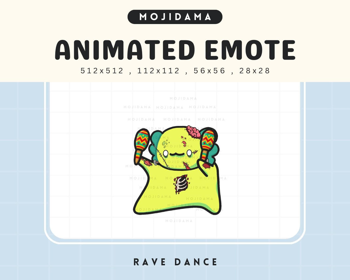 Axolotl Ghost Dance Emotes Animated: Cute Animal Twitch Kick Youtube Discord