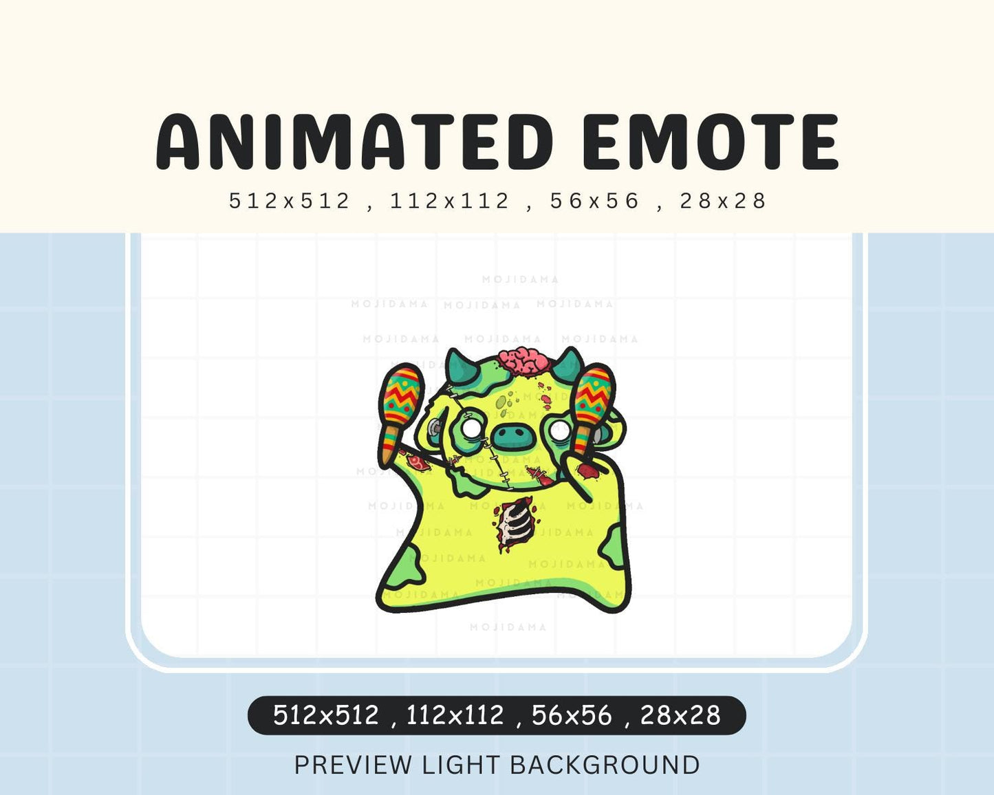 Halloween Cow Dance Emotes: Spooky Cute Animal Animated Twitch Live Streaming