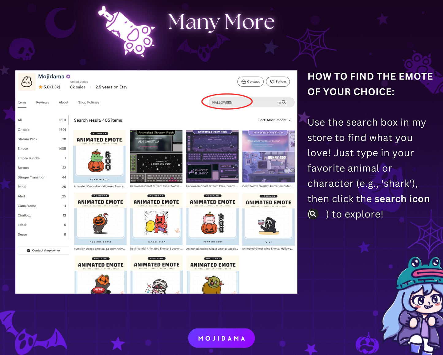 Cat Twitch Halloween Decoration Stream: Kitty Animated Cute Pumpkin Ghost Vtuber