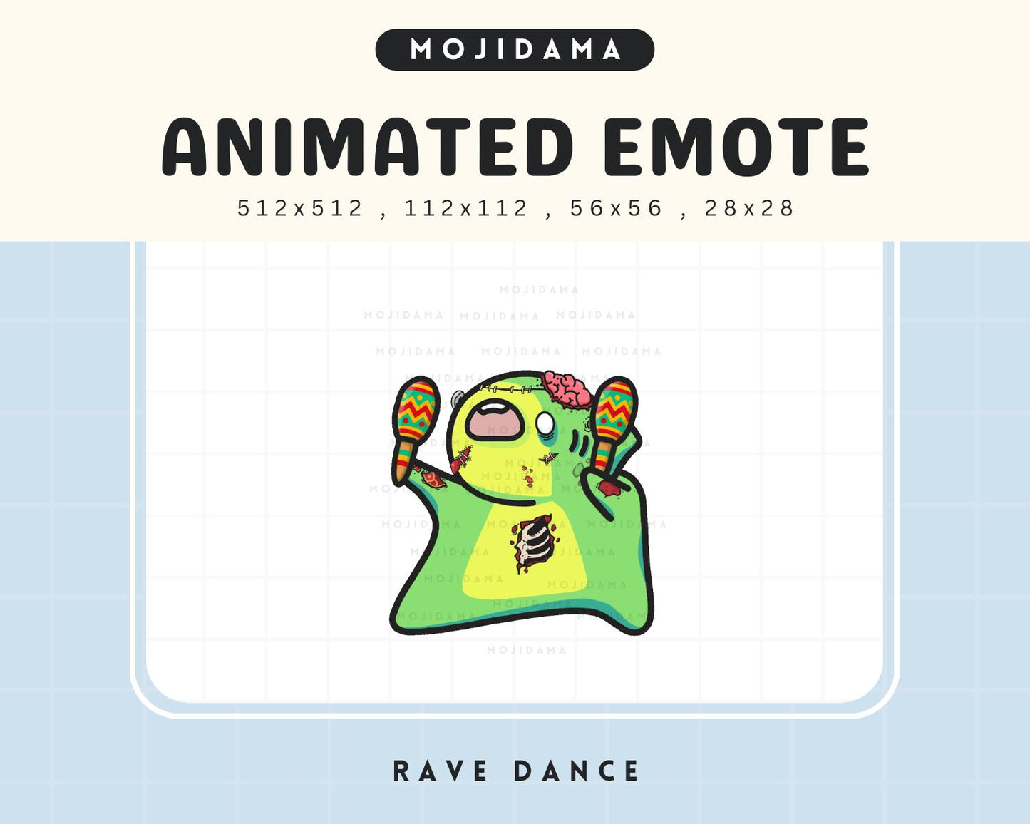 Halloween Shark Dance Emotes: Zombie Cute Animated Twitch Emotes Streaming